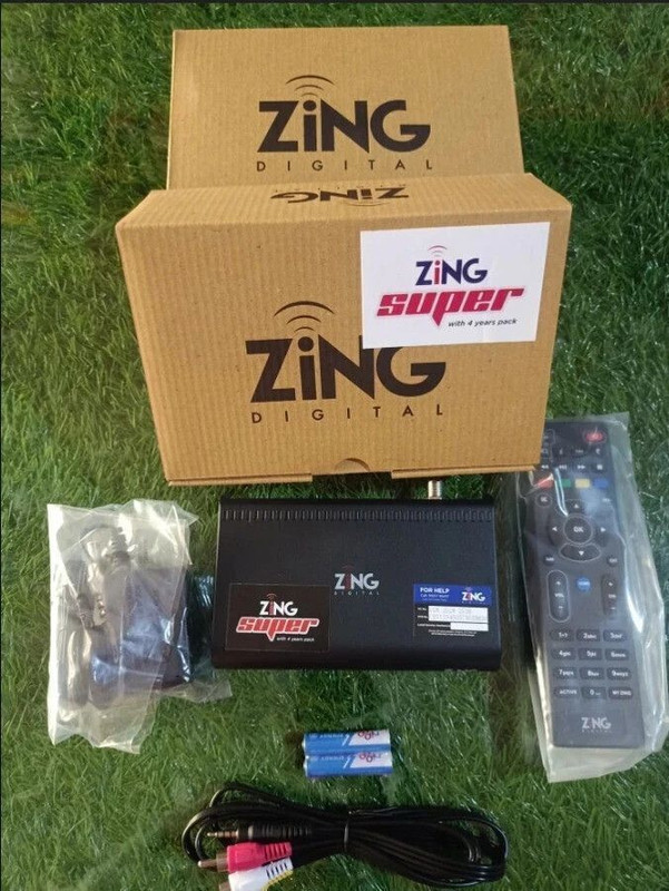 Zing super FTA DZ-3700 2 in 1 box Media Streaming Device(Black)