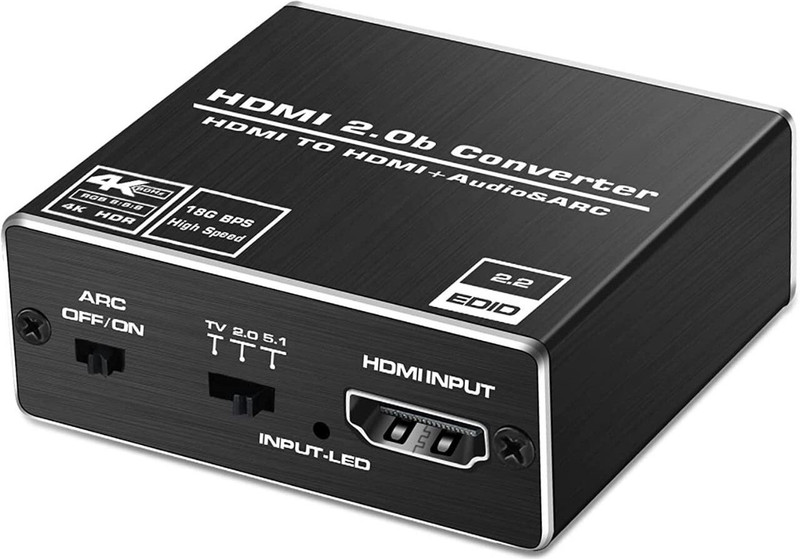 Etzin HDMI 2.0b HDMI TO HDMI +Audio ARC(EPL-906H) Media Streaming Device(Black)
