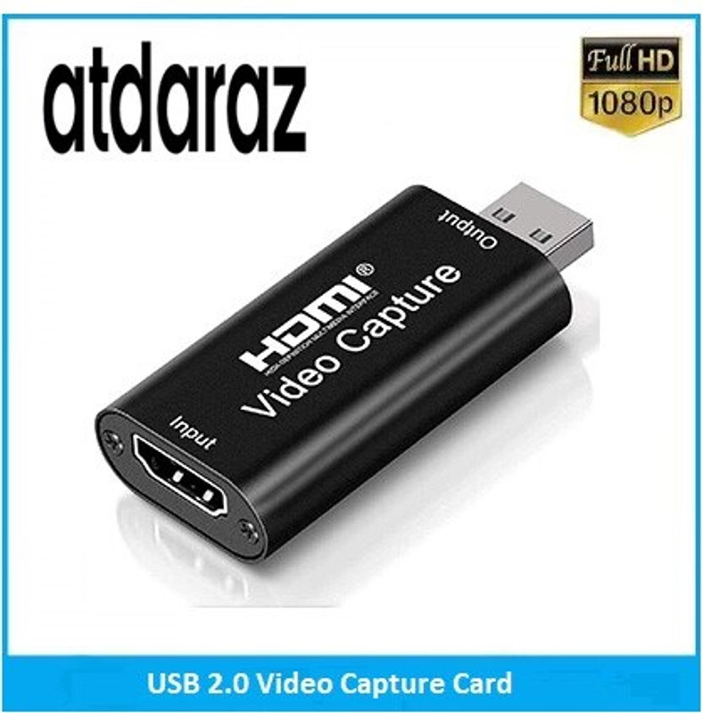 BKC 4K HDMI Video Capture Card Game Capture Card Cam Link Card, Video Capture Device Media Streaming Device(Black)