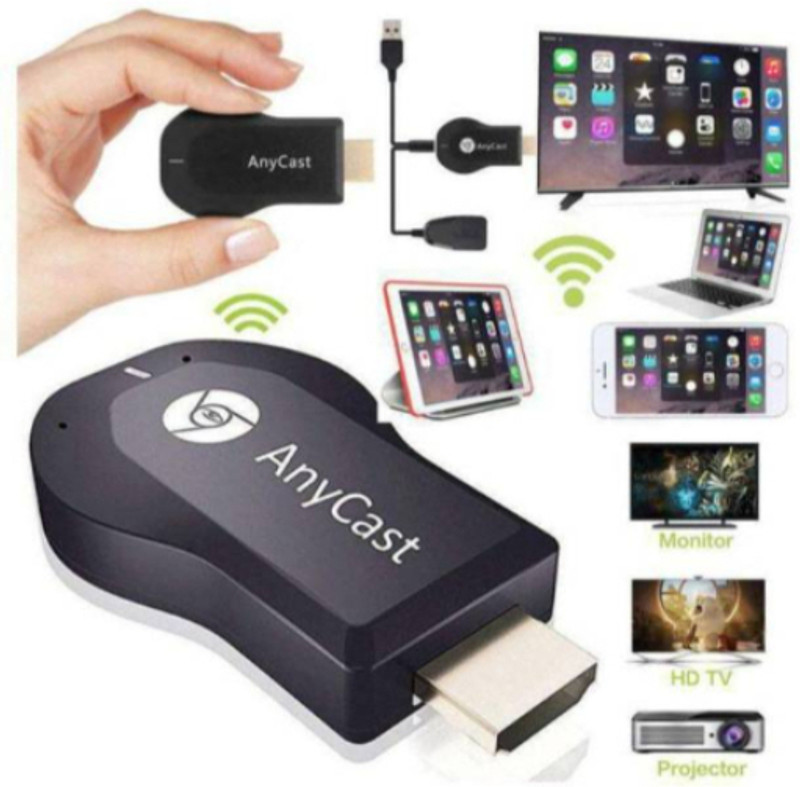 FRONY ASD65_MN12-SCREEN MIRRORING DEVICE FOR MOBILE TO TV CONNECTOR Media Streaming Device(Black)