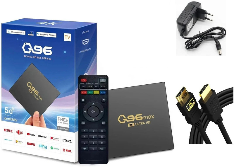Advik 4K Mini PC Box with Allwinner H3 Quad Core 2.4G. 4GB Ram 32 GB ROM ,Android 13.0 Media Streaming Device(Black)