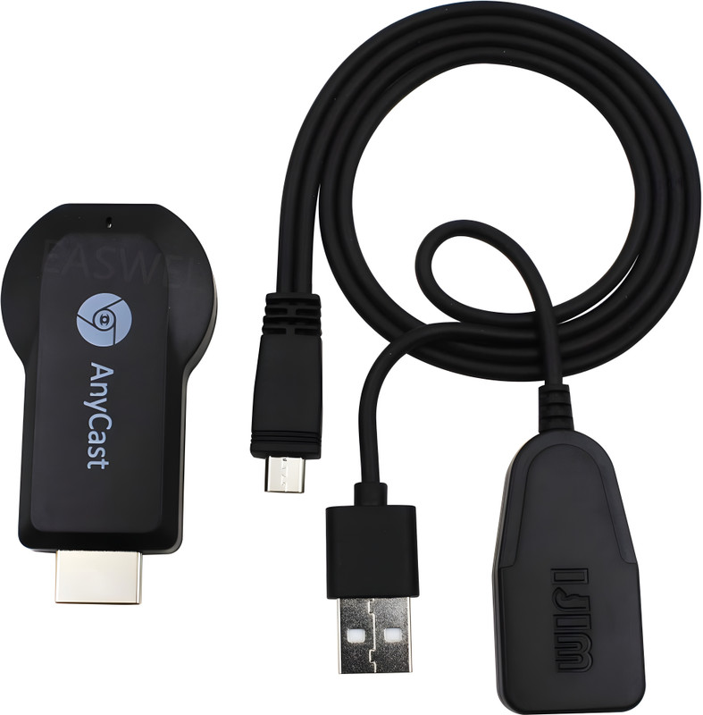 GUGGU Wireless Wi-Fi Dongle Adapter Device for TV With 4K Ultra HD Resolution I221 Media Streaming Device(Black)