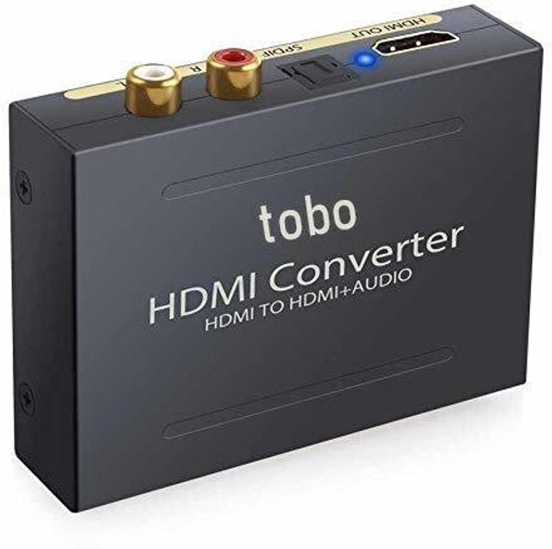 Etzin HDMI Audio Optical Extractor Splitter (AY60) with Optical Cable EPL-562H Media Streaming Device(Black)