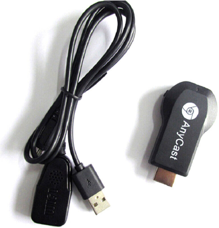 GUGGU VCB-Video Digital Streamer Anycast 1080P HD HDMI Media Wireless Display Dongle Media Streaming Device(Black)