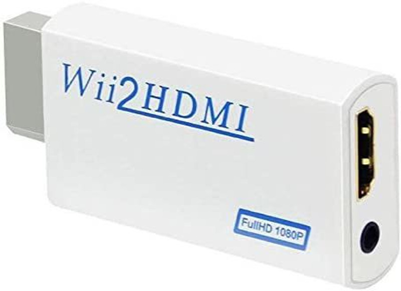 Etzin Wii2HDMI 1080P Converter 3.5mm Adapter(EPL-314GA) Media Streaming Device(White)