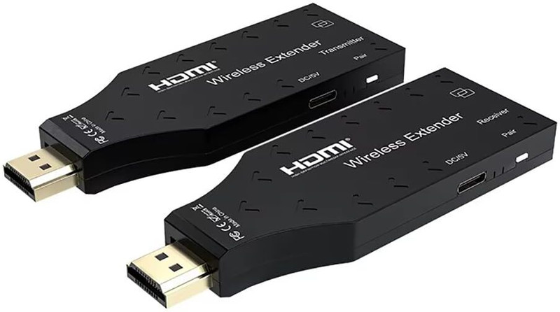 Tobo Wireless HDMI Transmitter and Receiver, Plug and Play, 150M/492FT Long TD-1548WA Media Streaming Device(Black)