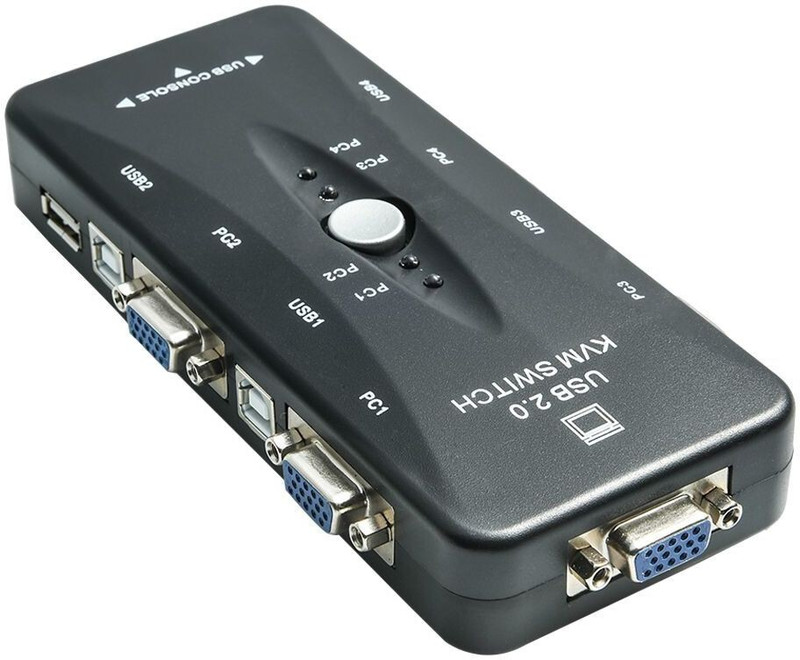 Tobo 4 Port USB 2.0 Media Streaming Device(Black)