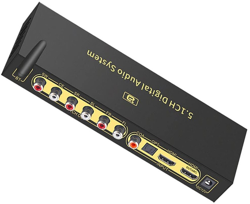 Tobo 5.1 Audio Decoder, DTSHD Dolby Atmos, Disk HDMI Bluetooth 5.0 Optical TD-1098WA Media Streaming Device(Black)