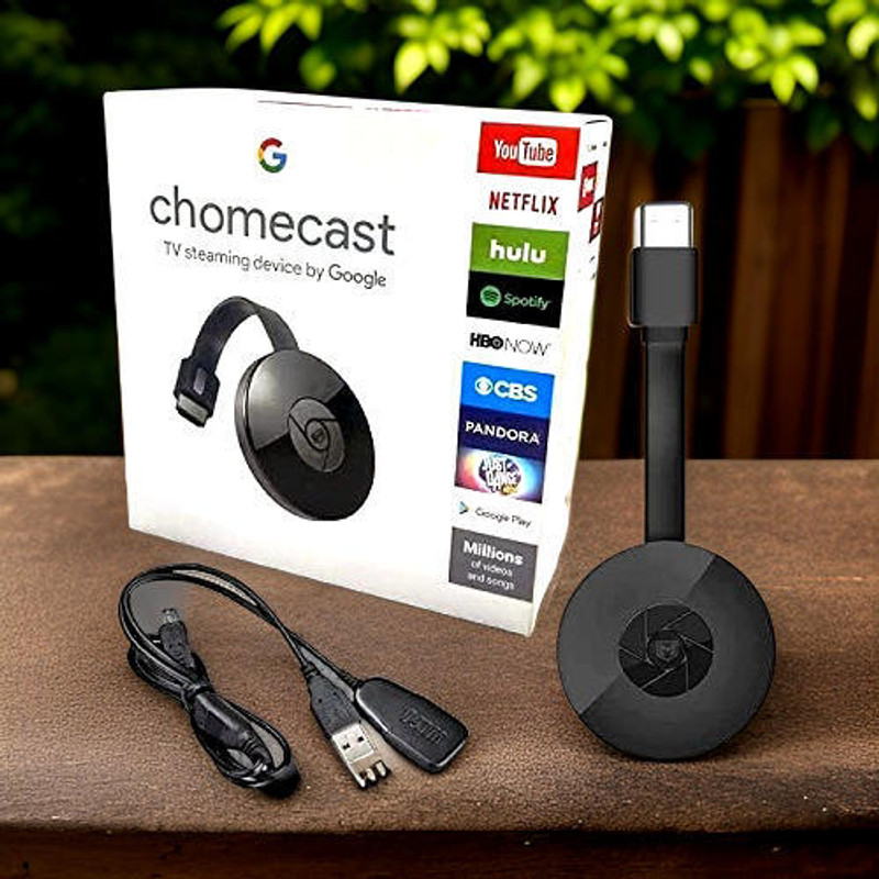 GUGGU Smart Streaming: Chromecast HDMI Dongle for Wireless Media Playback V3 Media Streaming Device(Black)