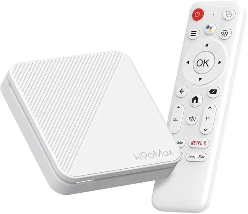 X88 Pro 4K TV Box, H96 MAX Mini PC, 4GB RAM 32GB ROM, Dual Wi-Fi 2.4G/5.0G, Smart TV Box Media Streaming Device(White)