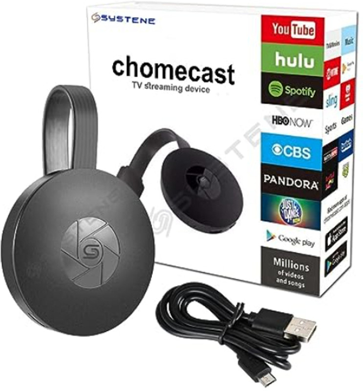 Clairbell Sar_862A_Chromecast WiFi Display Dongle USB WiFi Adaptors/Dongle Media Streaming Device(Black)