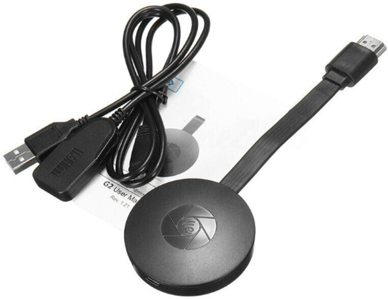 Clairbell TL-Chromecast Dongle Wireless 1080P HDMI Mirror Screen Display Adapter For TV Media Streaming Device(Black)