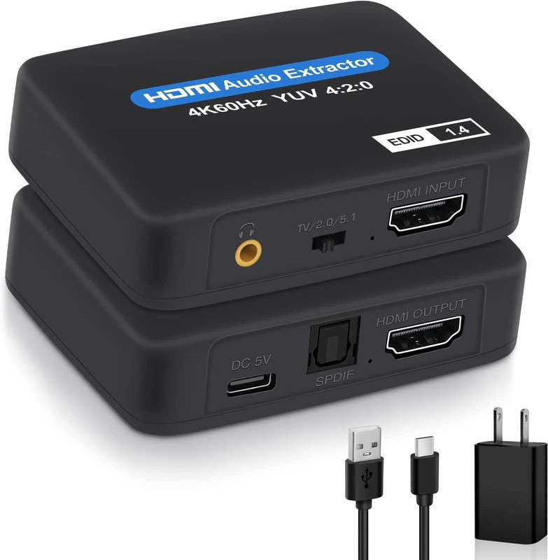 Etzin ET-HDMI Audio Extractor Media Streaming Device(EPL-876H-01) Media Streaming Device(Black)