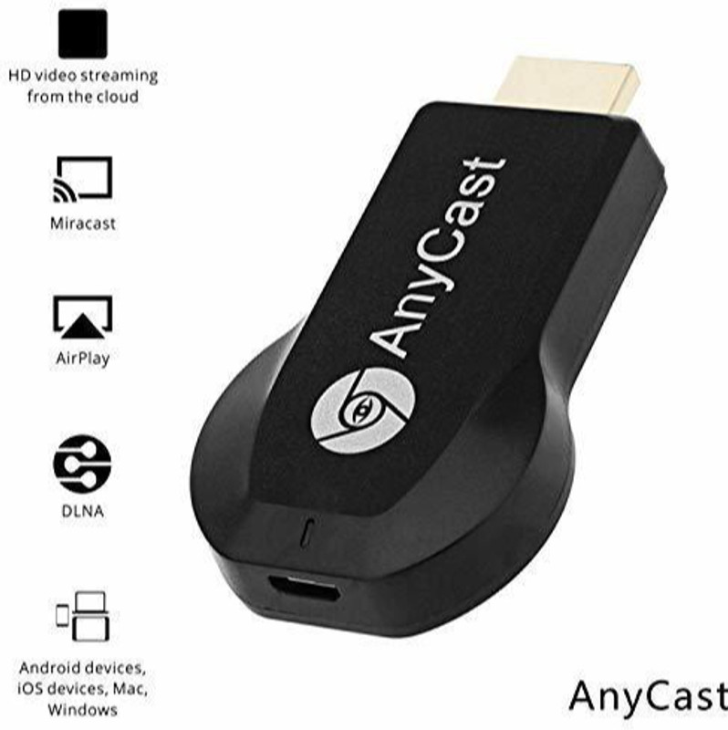 YAROH ATY_474A_ANYCAST WIFI DONGLE & WIRELESS DISPLAY FOR TV MEDIA STREAMING DEVICE Media Streaming Device(Black)