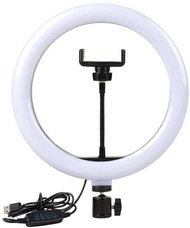 LionBolt Live Stream Led Soft Ring Light 45 cm 360 Degree Rotating 2700K-6500K Ring Flash(Multicolor)