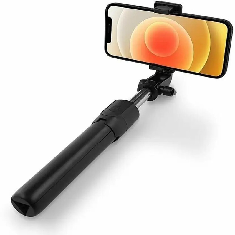airtech Combo pack of Selfie tripod with Powerful 5w COB Light Tripod Kit, Tripod, Monopod(Black, Silver, Supports Up to 1999 g)