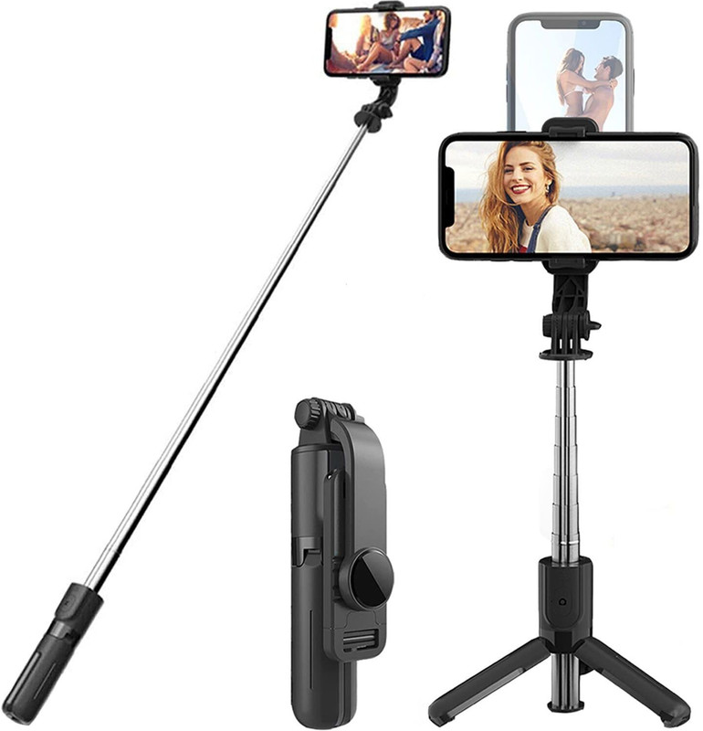 Infinite Digital Selfie Stick with Tripod Stand, Bluetooth Extendable Tripod for Mobile Phone_C3 Tripod(BLACK,WHITE,PINK, Supports Up to 506 g)