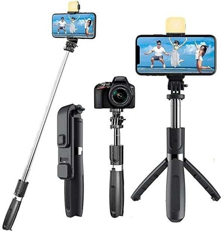LIMBRO selfie stick with tripod for mobile Holder-Bluetooth Remote Tripod Bluetooth Selfie Stick(Black)