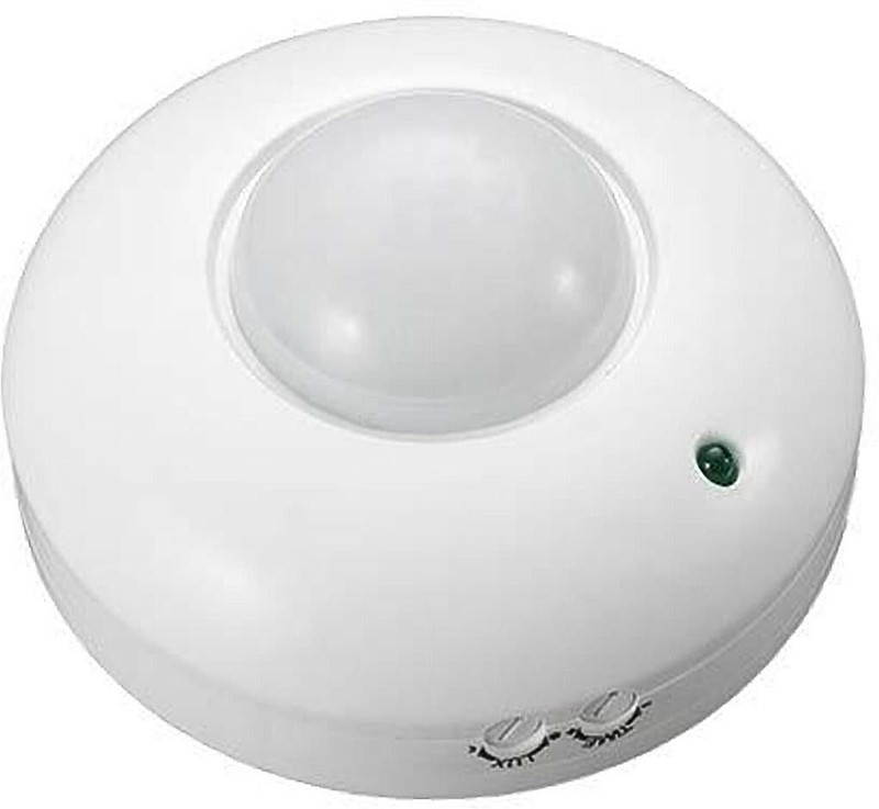 GoodsBazaar Motion Sensor With Light Sensor Power Saving Switch Wall Mount 360 Degree Wireless Sensor Security System