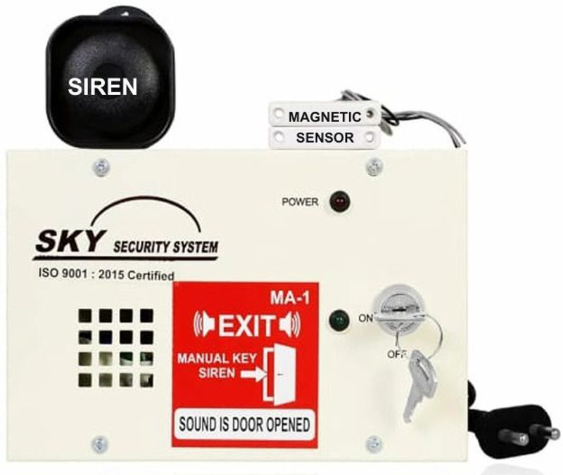 sirensystem SA-1 Emergency Smart Door Siren System Wired Sensor Security System