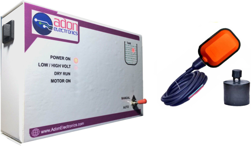 Adon Fully Automatic Water Level Controller With Float Sensor| Starter Operated| 3HP| Wired Sensor Security System