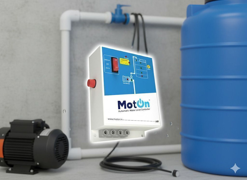 moton Fully Automatic Water Level Controller for Openwell upto 1HP Wired Sensor Security System