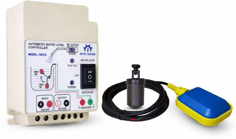 IMPTECH SOLUTIONS IMTECH SOLUTIONS Fully Automatic Water Level Controller,Float sensor(WCFS),2HP Wired Sensor Security System