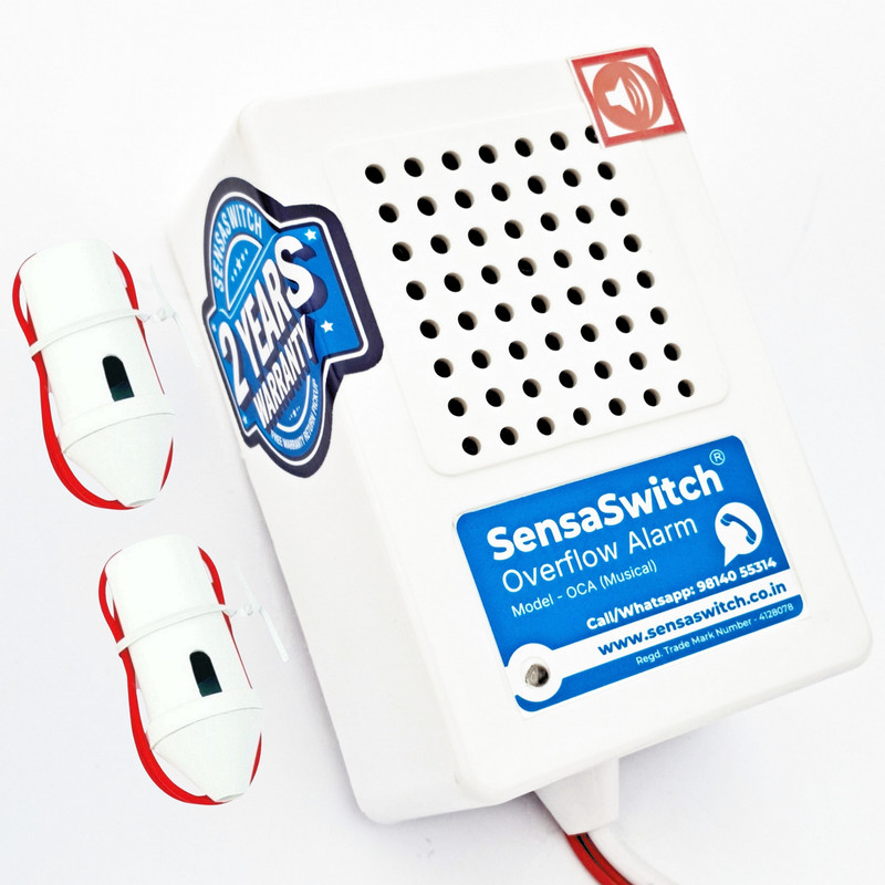 SensaSwitch Water Tank Overflow Alarm (Musical) Model-OCA Wired Sensor Security System