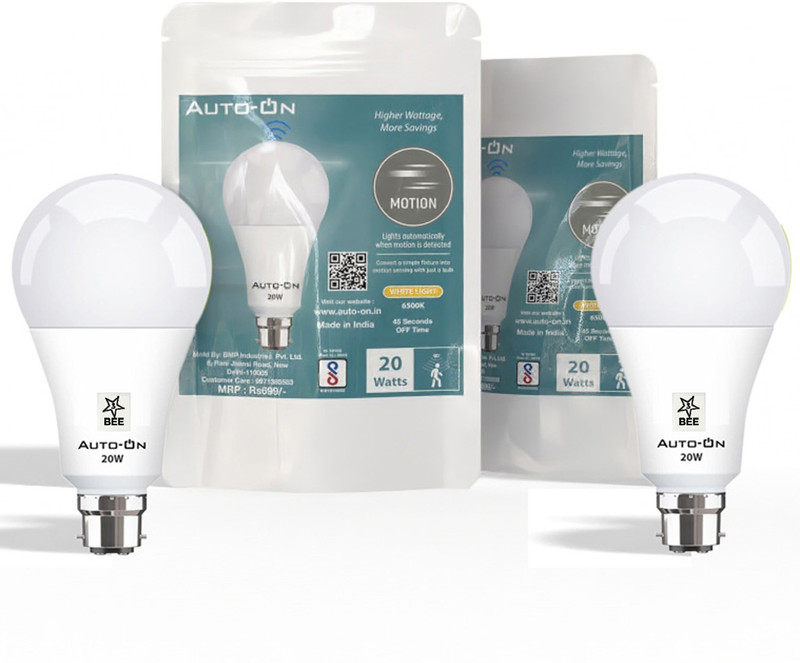 auto-on Motion Sensor LED Bulb 20W Wired Sensor Security System