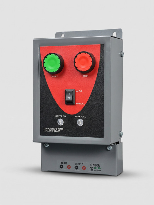 GBD Semi Automatic Water Level Controller| Auto Cut-Off System with 2 SS sensor Wired Sensor Security System
