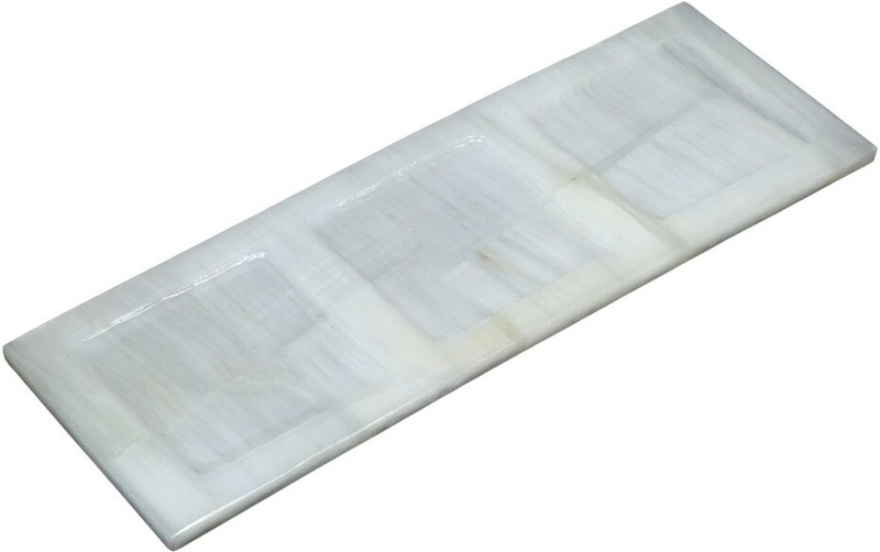 Healings4u Amazonite Healing Crystal Serving Tray 11.5 x 4 Tray Serving Set(Pack of 1)