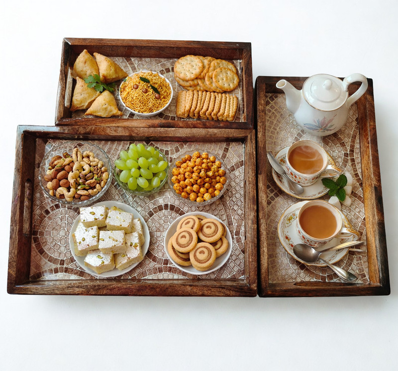 Da Aura DA008 Tray Serving Set(Pack of 3)
