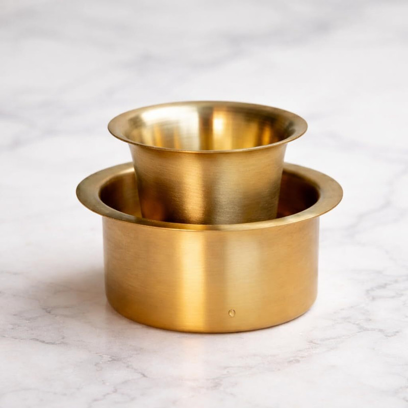 TheDecortouch Brass Dabra Set Cup, Bowl Serving Set(Pack of 1)
