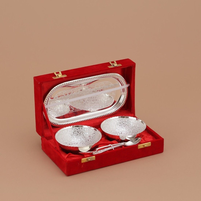 Being Nawab Cup, Tray Serving Set(Pack of 2)