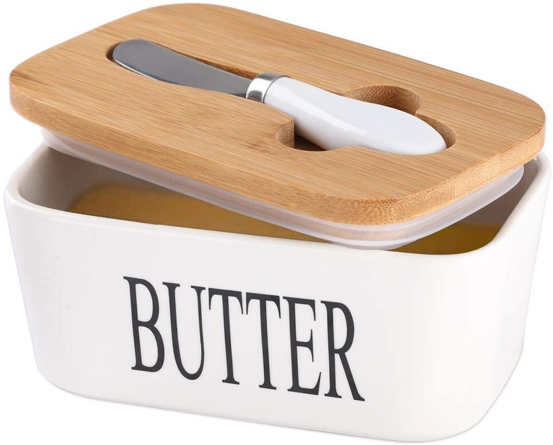 BIGMOTHERS Ceramic Grocery Container  - 500 ml(White)