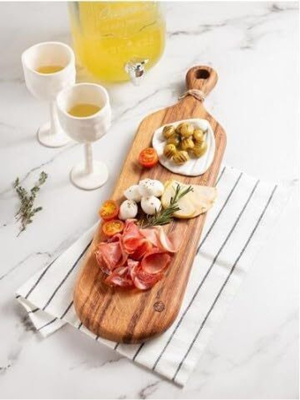 Kalahari Organic Timber Afternoon Tea Server Tray Serving Set(Pack of 1)