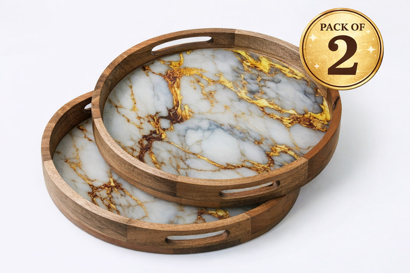 krimadh MIK-171 Tray Serving Set(Pack of 2)