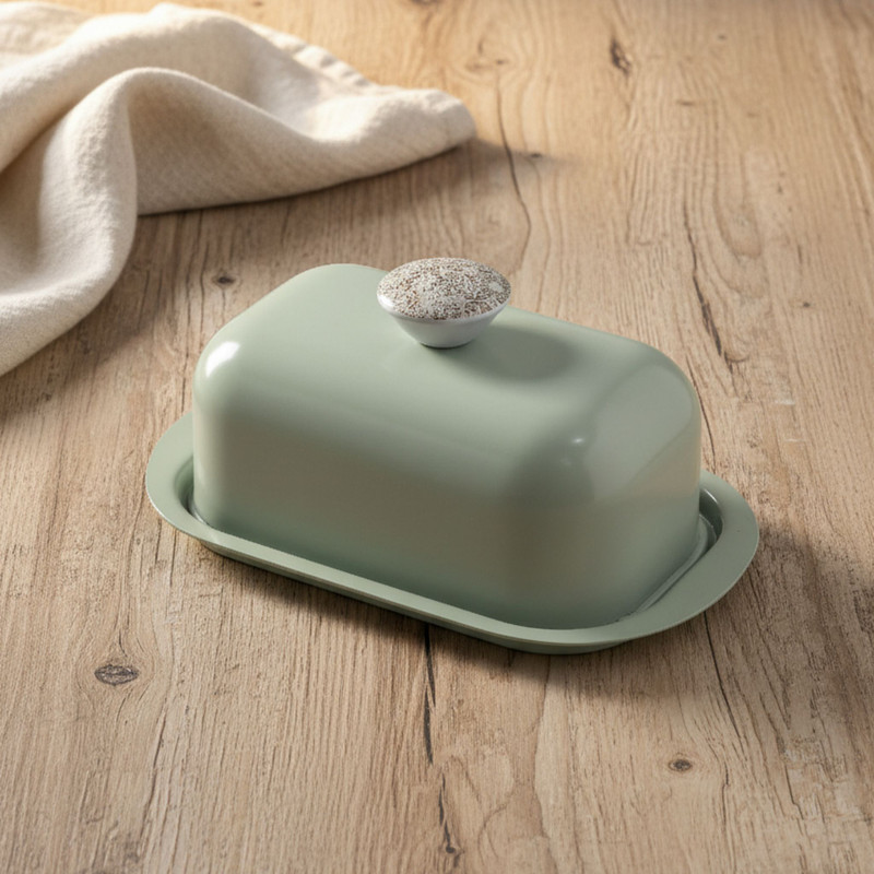 Stan99 MetalCraft Butter Box Butter Dish Serving Set(Pack of 1)