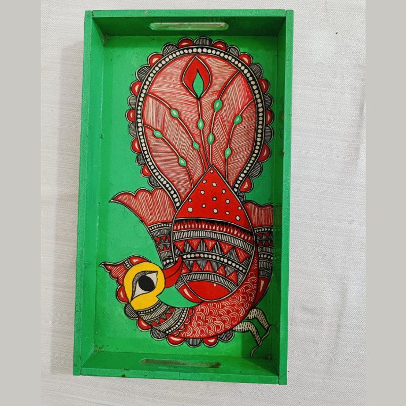 Craft Edge Mor Painted Tray Tray Serving Set(Pack of 1)