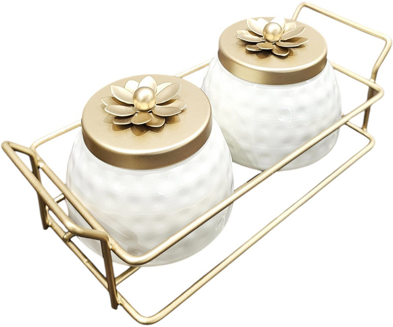 Easyroot Serving Platter with Lid Cookies Dry Fruit and Candy Jar Tray for Kitchen Container Serving Set