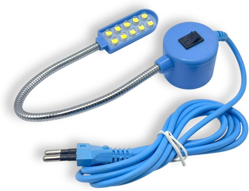 Raj Tailoring Y - 10 Sewing Machine LED Light | High Quality Magnetic Table Lamp(25 cm, Blue)