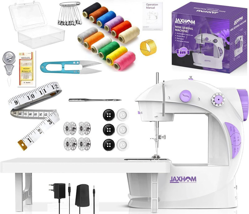 Jaxhom mini sewing machine | swing sewing machine | stitching machine | Silai Machine Electric Sewing Machine( Built-in Stitches 2)