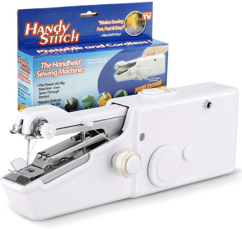 PORMONO Sewing Machine Mini Handy Stich Portable Needlework Cordless Electric Sewing Machine( Built-in Stitches 2)