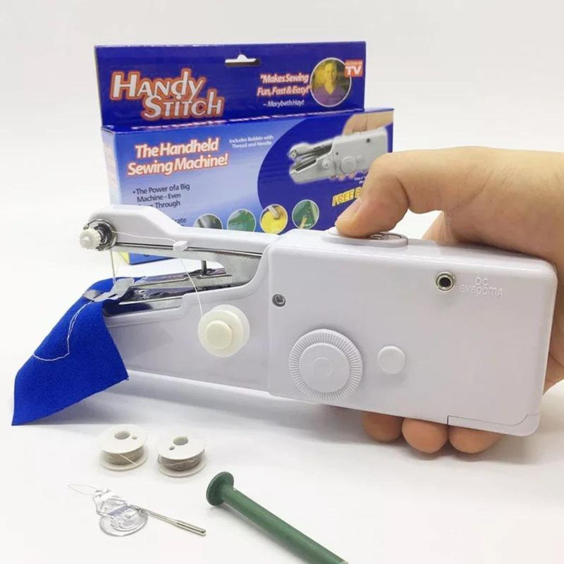 DIGSMORDEN Portable Sewing Machine Quick Handy Stitch Needlework Cordless Clothes Electric Sewing Machine( Built-in Stitches 2)