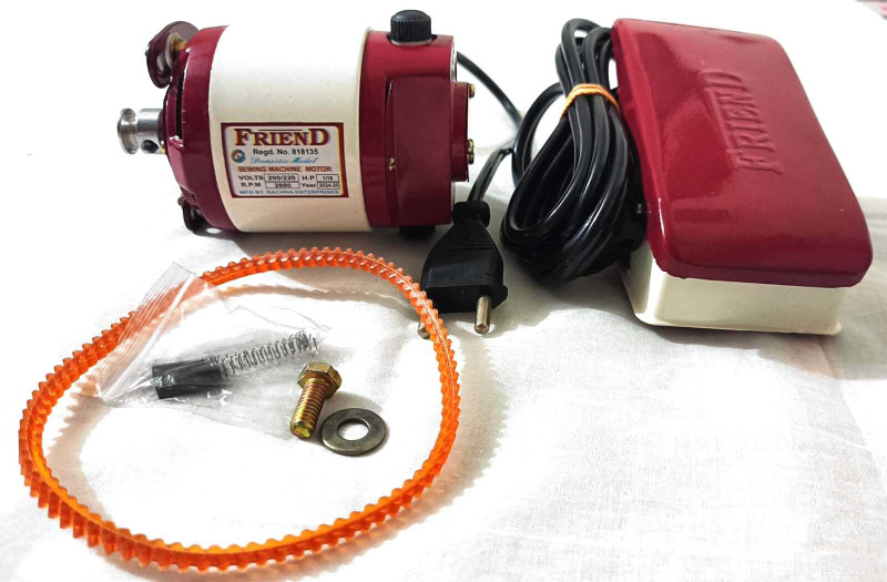 BLUSHSKIN FRIENDS SEWING MACHINE MOTOR COPPER WINDING, SPEED CONTROLLER Electric Sewing Machine( Built-in Stitches 500)
