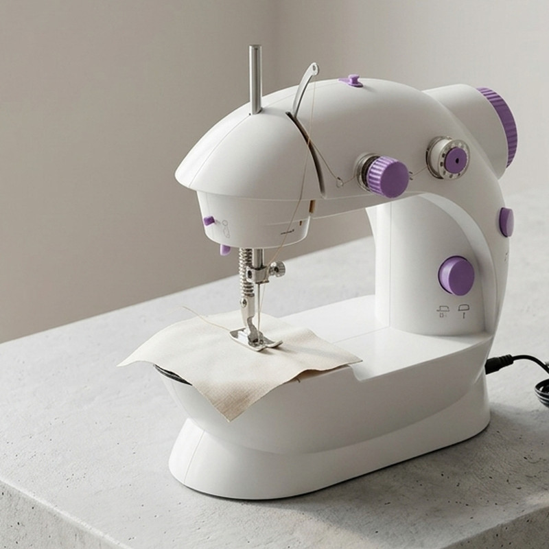 Dozy Mini Sewing Machine for Home Tailoring | Dual Speed Portable Electric Stitching Electric Sewing Machine 30 built-in stitches 100 SPM Multicolor