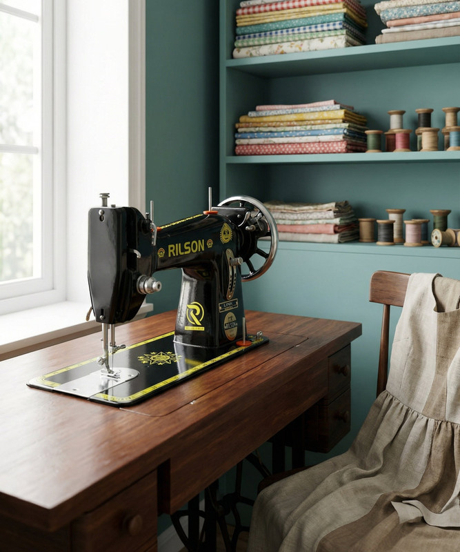 Rilson DOMESTIC TAILOR MODEL ROUND SHAPE SEWING MACHINE TOP WITH TOOL KIT Manual Sewing Machine( Built-in Stitches 0)