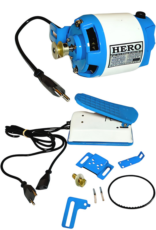 Maheshwari Electric 1/12HP Sewing Machine Motor with Pedal Electric Sewing Machine( Built-in Stitches 10000)