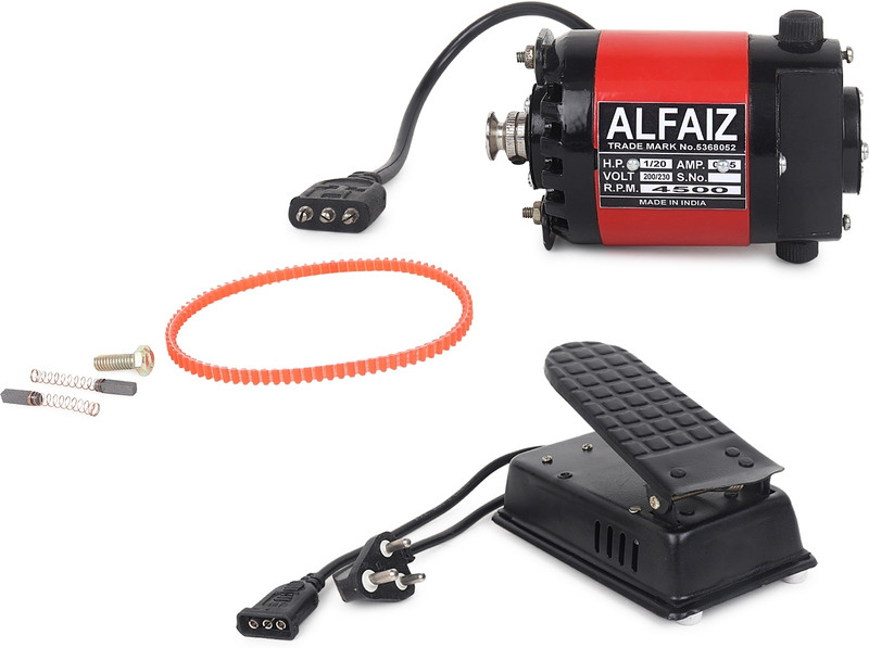 Al-Faiz Mini (small)sewing machine motor for manual sewing machine (copper /Aluminum) Electric Sewing Machine( Built-in Stitches 150)