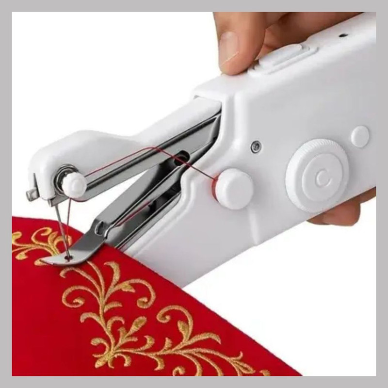 DIGSMORDEN Stitch Mini Hand Sewing Machine for Home Lightweight Handheld Sewing Tool Electric Sewing Machine( Built-in Stitches 2)